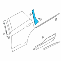 OEM Ford Edge Rear Applique Diagram - FT4Z-58255A35-G