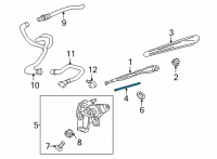 OEM Buick Encore GX Rear Blade Diagram - 42709516