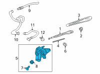 OEM Chevrolet Trailblazer Rear Motor Diagram - 42485020