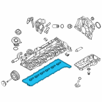 OEM 2015 BMW X5 Gasket Set, Cylinder Head Cover Diagram - 11-12-8-515-732