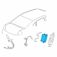 OEM 2010 Buick Lucerne Communication Interface Module Assembly(W/ Mobile Telephone Transceiver) Diagram - 22835689