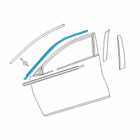 OEM 2015 Toyota Camry Upper Molding Diagram - 75753-06080