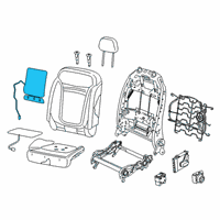 OEM 2016 Jeep Renegade Pad-Seat Back Diagram - 68284405AA