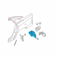 OEM Mercury Sable Wheelhouse Liner Diagram - 6G1Z-5428370-A