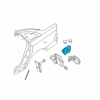 OEM 2009 Ford Taurus Filler Pocket Diagram - 8G1Z-5427936-A