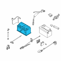 OEM 2006 BMW X3 Battery, Manuf.: Douglas (Warranty Only) Diagram - 61-21-8-381-738