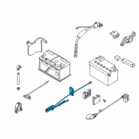 OEM BMW 325i Plus Pole Battery Cable Diagram - 61-12-8-373-945