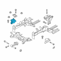 OEM Kia Rio Engine Mounting Bracket Assembly Diagram - 21810H8010