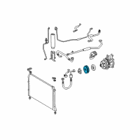 OEM Toyota Sienna Rotor Sub-Assy, Magnet Clutch Diagram - 88412-08020