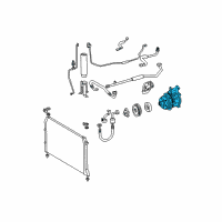 OEM 2002 Toyota Sienna Compressor Diagram - 88320-08030-84