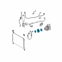 OEM 2000 Toyota Sienna Clutch Assembly, Magnet Diagram - 88410-08010