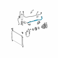 OEM 2000 Toyota Sienna A/C Hose Diagram - 8871708130