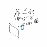 OEM 2000 Toyota Sienna Discharge Hose Diagram - 88711-08010