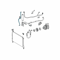 OEM 2002 Toyota Sienna AC Line Diagram - 88716-08050