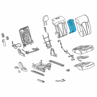 OEM 2018 Buick Envision Seat Back Heater Diagram - 23499832