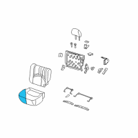 OEM 2008 Ford Escape Seat Cushion Pad Diagram - BL8Z-7863841-A