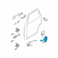 OEM 2009 Mercury Mariner Latch Assembly Diagram - BL8Z-7826412-B