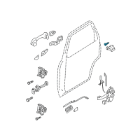 OEM Ford Escape Striker Screw Diagram - -W713896-S900