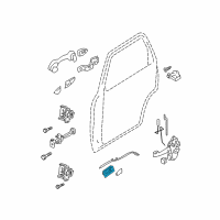 OEM 2008 Mercury Mariner Handle, Inside Diagram - 8L8Z-7822601-BC