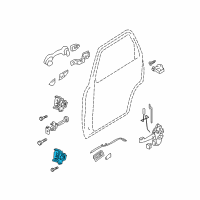 OEM Mercury Mystique Lower Hinge Diagram - 7L8Z-7826811-A