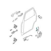 OEM 2011 Ford Escape Lock Rod Diagram - 8L8Z-7826460-A