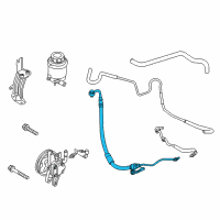 OEM Kia Soul Hose Assembly-Power Steering Oil Pressure Diagram - 575102K001