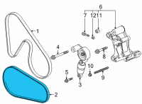 OEM 2020 Chevrolet Corvette AC Belt Diagram - 12660187