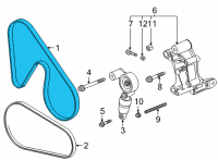 OEM Chevrolet Camaro Belt Diagram - 12643218