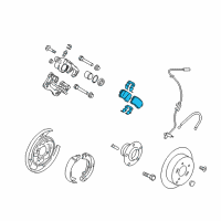 OEM 2016 Kia Optima Pad Kit-Rear Disc Brake Diagram - 583023ZA00