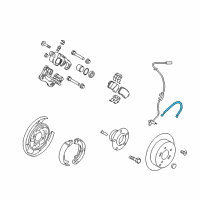 OEM 2015 Kia Cadenza Rear Wheel Hose Right Diagram - 587383R000