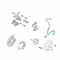 OEM Kia Rear Wheel Hose Right Diagram - 587383R000