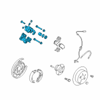 OEM 2015 Kia Optima Rear Brake Caliper Kit Diagram - 583103ZA00