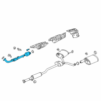 OEM 2016 Acura TLX Catalytic Converter Diagram - 18150-RDF-A00