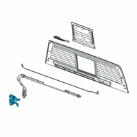 OEM 2022 GMC Sierra 2500 HD Window Motor Diagram - 84400171