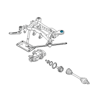 OEM BMW 325xi Rubber Mounting Rear Diagram - 33-31-6-758-260