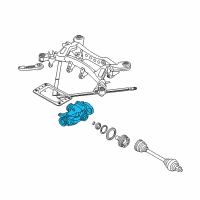 OEM BMW 335is Rear Axle Drive Differential Diagram - 33-10-7-571-186