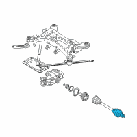 OEM BMW 325i Repair Kit Bellows, Exterior Diagram - 33-21-7-547-080