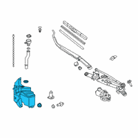 OEM 2020 Toyota Corolla Reservoir Assembly Diagram - 85315-12730