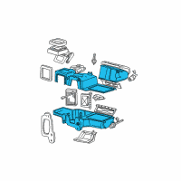 OEM Ford Explorer Heater Case Diagram - 9L5Z-18471-B