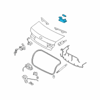 OEM 2022 Kia Forte Lamp Assembly-Luggage Compartment Diagram - 926013F000