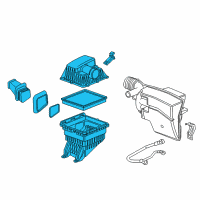 OEM GMC Canyon Air Cleaner Assembly Diagram - 84300515