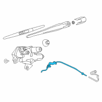 OEM 2018 Nissan Leaf Hose-Washer Diagram - 28975-5SA0A