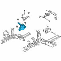 OEM 2021 Hyundai Accent Engine Mounting Bracket Assembly Diagram - 21810-H9300