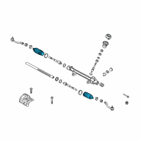 OEM 2017 Hyundai Ioniq Bellows-Steering Gear Box Diagram - 57740-F2000