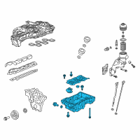 OEM Chevrolet Colorado Oil Pan Diagram - 12666372