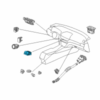 OEM Honda Switch Assembly, Hazard & Passenger Srs Off Diagram - 35510-TVA-A01