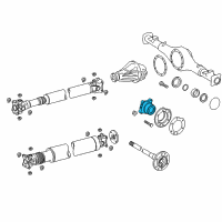 OEM 2007 Toyota Tundra Hub & Bearing Diagram - 04002-4310C