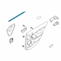 OEM Kia Forte5 WEATHERSTRIP-Rear Door Belt Inside Diagram - 83241A7000