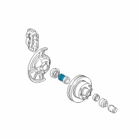 OEM 1984 Ford E-150 Econoline Inner Bearing Diagram - DOAZ-1201-A