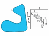 OEM 2018 Honda Civic Belt, Acg Diagram - 31110-5BA-A02